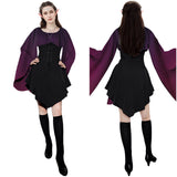 Déguisement Femme Elf Tenue de Renaissance Costume d'Halloween Ensemble 7 Pièces