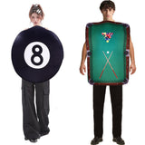 Déguisement Adulte Table et Boule de Billard Costume Amusant Pour Halloween