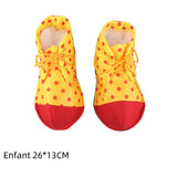 Accessoires Clown Déguise Chapeau/Lunettes/Faux Nez/Perruque Colorée/Masque Ensemble