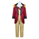 Déguisement George Washington Tenue Président Rouge Adute pour Halloween Carnaval