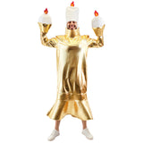 Déguisement Dîner aux Chandelles Amusant Ensemble de 3 Pièces Costume