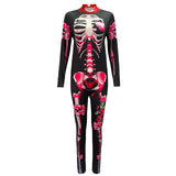 Déguisement Enfant&Adulte Horreur Squelette Tenue en Groupe Costume d'Halloween