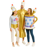 Déguisement Dîner aux Chandelles Amusant Ensemble de 3 Pièces Costume