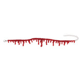 Accessoire Collier de Sang d'Halloween Vampire Horrifique avec Effet de Sang Dégoulinant