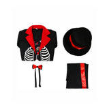 Déguisement Catrina Garçon Gentleman Fantôme Tenue Noire pour Le Jour des Morts