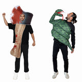 Déguisement Adulte Serpent et Hache Costume d'Halloween Effrayant