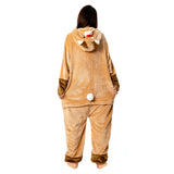 Déguisement Adulte Cerf Pyjama pour Animaux en Flanelle Costume