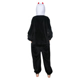 Déguisement Adulte PilouPilou Pyjama Noir Squelette Imprimée Costume d'Halloween Ver.2