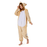 Déguisement Adulte Fennec Pyjama pour Animaux en Flanelle Costume