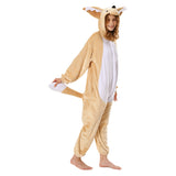 Déguisement Adulte Fennec Pyjama pour Animaux en Flanelle Costume
