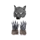 Acessoire Adulte Loup Griffes Gants/Masque pour Halloween Carnaval