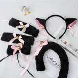 Accessoires Ensemble d'Oreilles, Barrettes et Clochettes pour Chat Noir