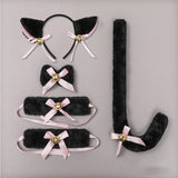 Accessoires Ensemble d'Oreilles, Barrettes et Clochettes pour Chat Noir