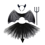 Accessoires Enfant Ailes du Diable 4 Pièces pour Halloween