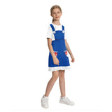 Déguisement Mario Jeu Robe Bleue Enfant