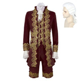 Déguisement Louis XIV Rétro Rouge de Prince de Cour Victorien Costume