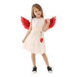 Déguisement Fille Cupidon Dieu de L'Amour Robe Costume pour Halloween