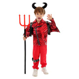 Déguisement Enfant Tenue de Diablotin Punky Costume pour Halloween