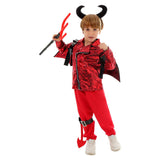 Déguisement Enfant Tenue de Diablotin Punky Costume pour Halloween