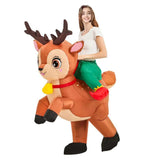 Adulte Cerf de Noël Gonflable Costume Cadeau de Noël