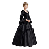 Déguisement Robe de Bal Rétro Médiévale Rouge/Noire Femme