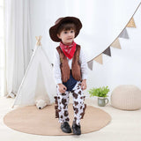 Déguisement Enfant Cowboy Costume Ensemble 4 Pièces pour Halloween