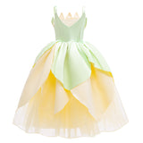 Déguisement Enfant Fille Princesse Tiana Robe+Accessoire Costume