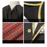 Déguisement Enfant Kilt Tenue Set Écossais pour Fille/Garçon Costume