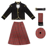 Déguisement Enfant Kilt Tenue Set Écossais pour Fille/Garçon Costume