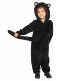 Déguisement Enfant Wicked Elphaba Chat Combinaison Noire Costume
