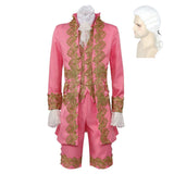 Déguisement Louis XIV Rétro Rose de Prince de Cour Victorien Costume