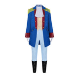 Déguisement Adulte Père Fondateur Tenues Rouge et Bleue Costume Colonial pour Halloween Carnaval