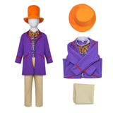 Déguisement Enfant Charlie and The Chocolate Factory Willy Wonka 1971 Costume d'Halloween