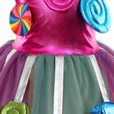 Déguisement Enfant Robe à Bonbons+Accessoires Costume Carnaval