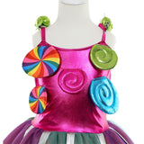 Déguisement Enfant Robe à Bonbons+Accessoires Costume Carnaval