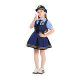 Déguisement Enfant Zootopia Judy/Nick Police Robe/Uniforme Bleue Costume d'Halloween