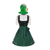 Déguisement Femme Robe Tenue Verte Costume pour Oktoberfest