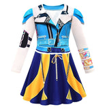 Déguisement Enfant KPop Demon Hunters Huntrix Rumi Mira Zoey Robe+Pantalon+Sac Costume en 3pcs