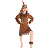 Déguisement Fille Indiens Indigènes Aborigène Tenue Costume d'Halloween