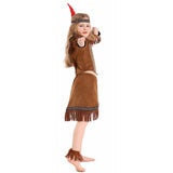 Déguisement Fille Indiens Indigènes Aborigène Tenue Costume d'Halloween