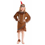 Déguisement Fille Indiens Indigènes Aborigène Tenue Costume d'Halloween