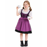 Déguisement Fille Maid Robe Rose Costume pour Oktoberfest
