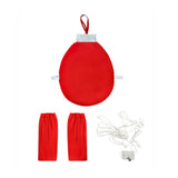 Déguisement Enfant Surchemise en forme d'Ampoule Rouge avec Guirlande Lumineuse Costume Noël