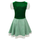 Déguisement Femme Robe Rouge Costume pour Oktoberfest Fête d'Octobre Allemagne