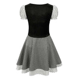 Déguisement Femme Robe Rouge Costume pour Oktoberfest Fête d'Octobre Allemagne