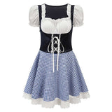 Déguisement Femme Robe Rouge Costume pour Oktoberfest Fête d'Octobre Allemagne