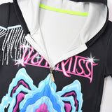 Déguisement Kpop Demon Hunters Huntrix Rumi Mira Zoey Sweat-Shirt à Capuche Costume
