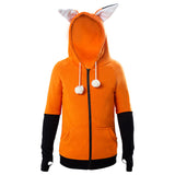 Déguisement Sweat Epais à Capuche avec Oreilles de Lapin Costume