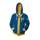 Déguisement Jeu Fallout 4 Vault 88 Zip Sweat-Shirt à Capuche Cosutme