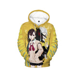 Déguisement Adulte Dandadan Sweat-Shirt à Capuche Momo Ayase Imprimé Costume d'Halloween